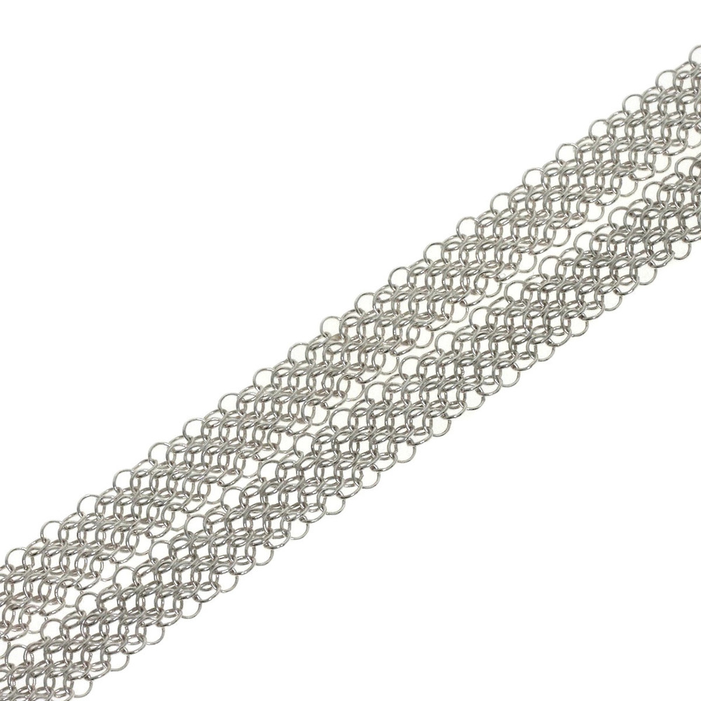 Tiffany Co Somerset Mesh Pendant Necklace Choker Sterling Silver